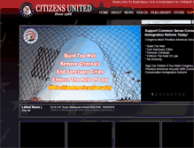 Tablet Screenshot of citizensunited.org